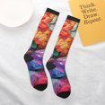 thumbnail image 4 of Daiia Sports Socks Colorful Butterfly Cluster Printed Novelty Crew Socks for Men Women Knee High Socks Cotton Socks Soft & Breathable Support Unisex Socks, 4 of 9