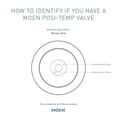 thumbnail image 3 of Moen Brantford Brushed Nickel Posi-Temp Shower Trim Kit with 8-Inch Eco-Performance Rainshower and Traditional Handle, Valve Required, 3 of 6