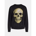 thumbnail image 5 of Men's Halloween Web Geometry Graphic Long Sleeve Sweatshirt from Way to Celebrate, Sizes XS-5XB, 5 of 5
