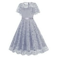 thumbnail image 2 of Birdeem Robe d'Été pour Femmes Aguichant Femmes à la Mode Décontractée Aguichant d'Été Couleur Unie à Manches Courtes à Col Rond Robe Aguichant d'Été pour Femmes, 2 of 6