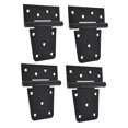 thumbnail image 4 of YSNOOWE 4Pcs Black Steel Hinge for Exterior Use with Weatherproof and Durable Build 12X11CM, 4 of 8