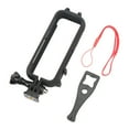 thumbnail image 4 of Camera Protective Frame Case, Portable ABS Stable Precise  Opening Cold Shoe Interface Action Camera Protective Housing  For Outdoor Shooting, 4 of 8