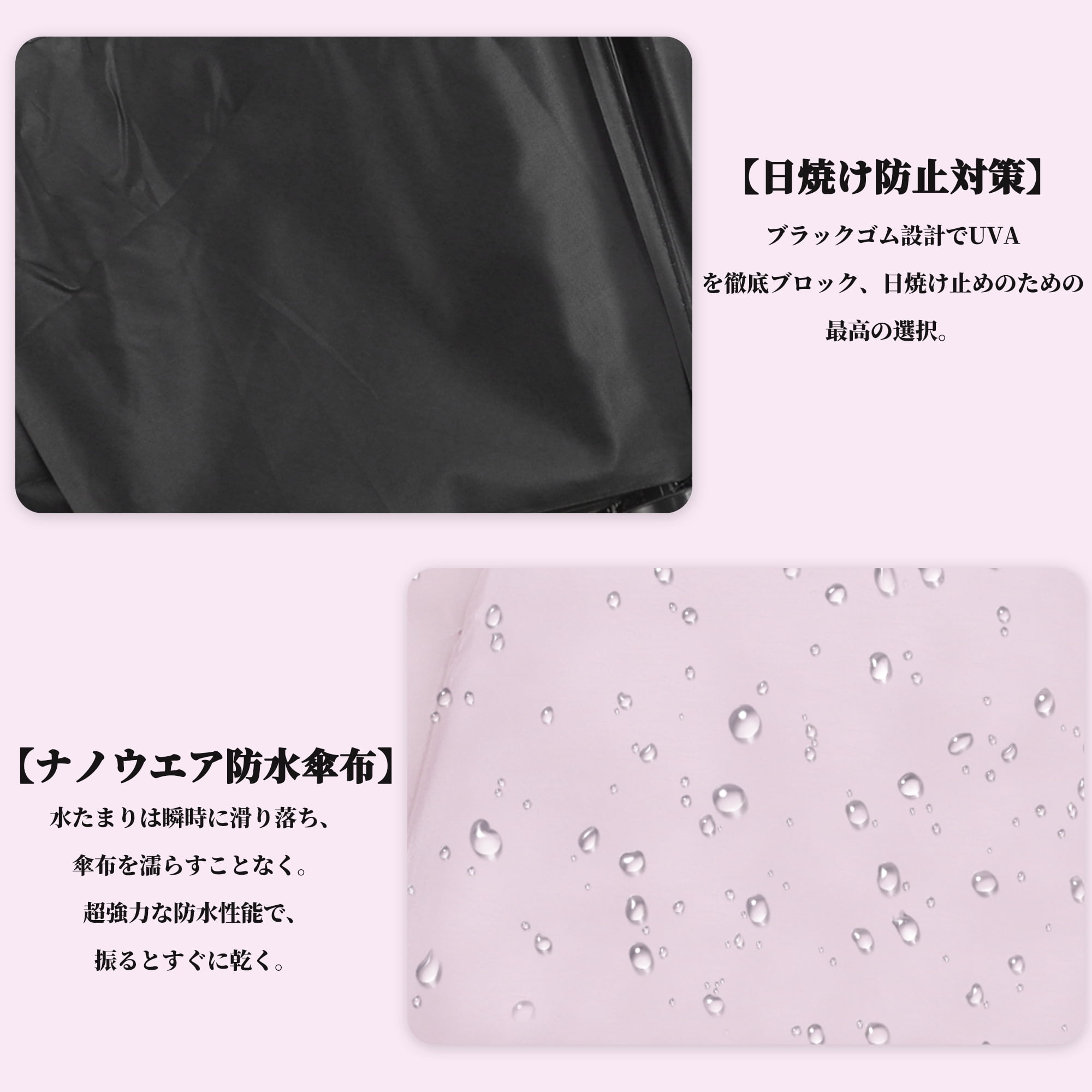 Unique Bargains Portable Manual Open Close Windproof Travel Umbrella Pink
