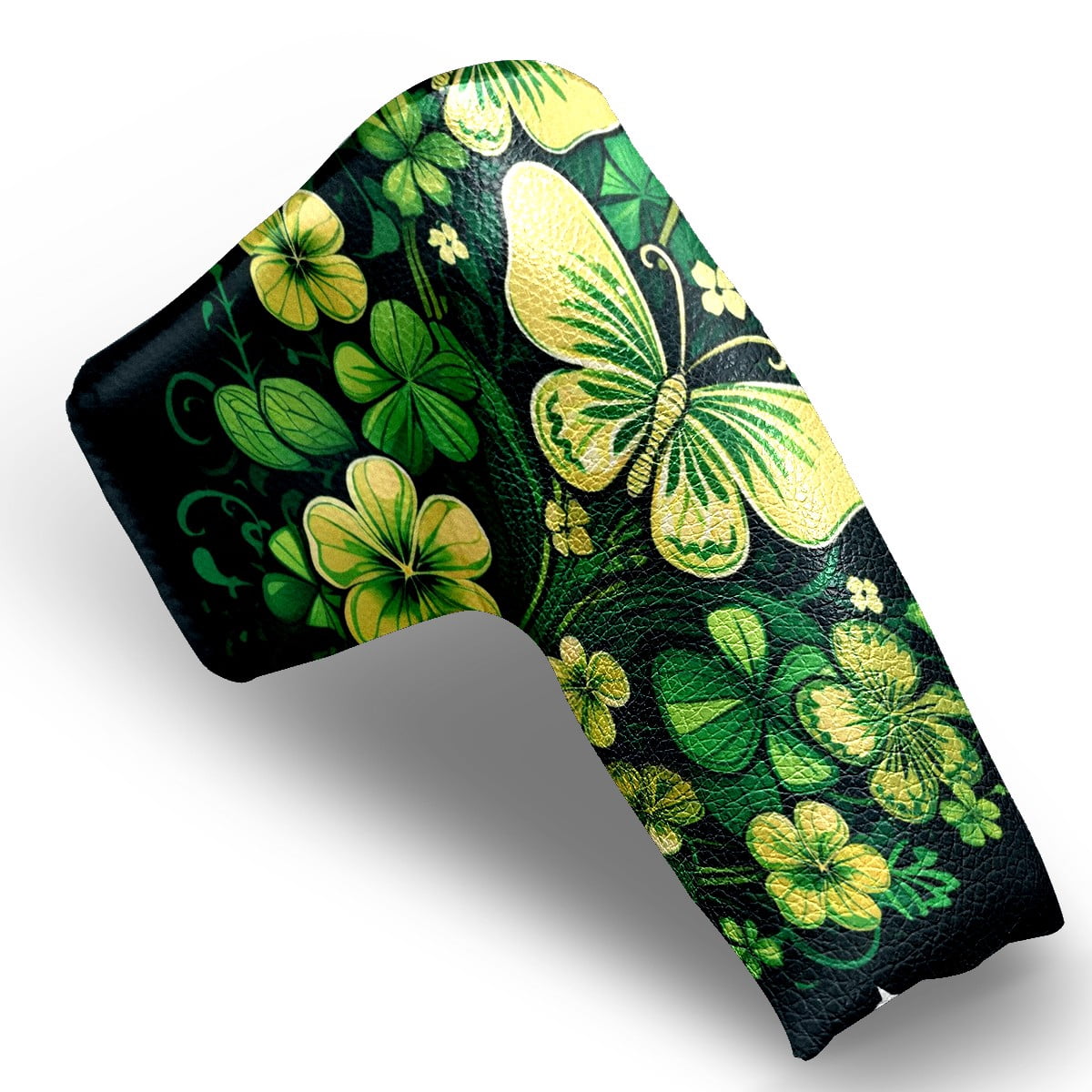 Golf Club Head Cover | Leather Golf Club Putte Headcover , Waterproof Golf Club Head Cover Set Driver Headcovers for Golf Clubs Men Women ST Patrick