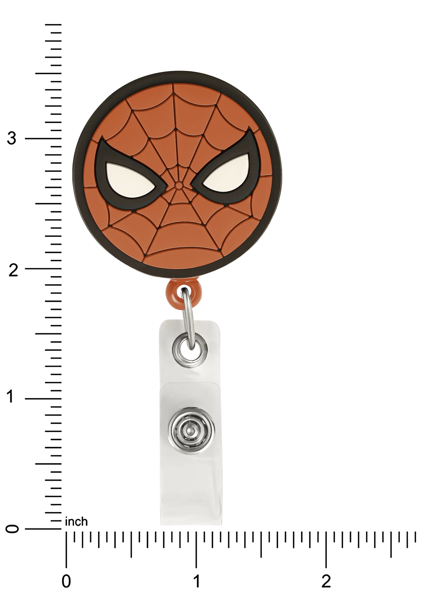Marvel Men's Retractable Spider-Man Badge Reel with Alligator Clip
