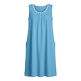 thumbnail image 6 of Gamivast Nightgowns for Women Sleeveless Scoop Neck Loose Fit Shift Mini Dress Solid Color Lace Trim Flowy Comfy Casual Everyday Wear Summer Dresses Spring Dresses, 6 of 8