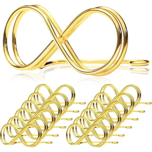 Paquete de 12 etiquetas para asientos de boda, clips para tarjetas de lugar, soportes para tarjetas de lugar para configuración de nombres, soporte de exhibición para tarjetas fotográficas p