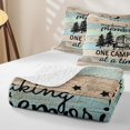 thumbnail image 4 of Erosebridal Camping Theme Twin Quilt Set, RV Accessories Camper Twin Coverlet Set, 2-Piece 1 Bedspread and 1 Pillowcase, 4 of 7