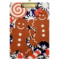 thumbnail image 2 of FMSHPON Christmas Gingerbread Lollipop Candy Clipboard Hardboard Wood Nursing Clip Board and Pull for Standard A4 Letter 13x9 inches, 2 of 5