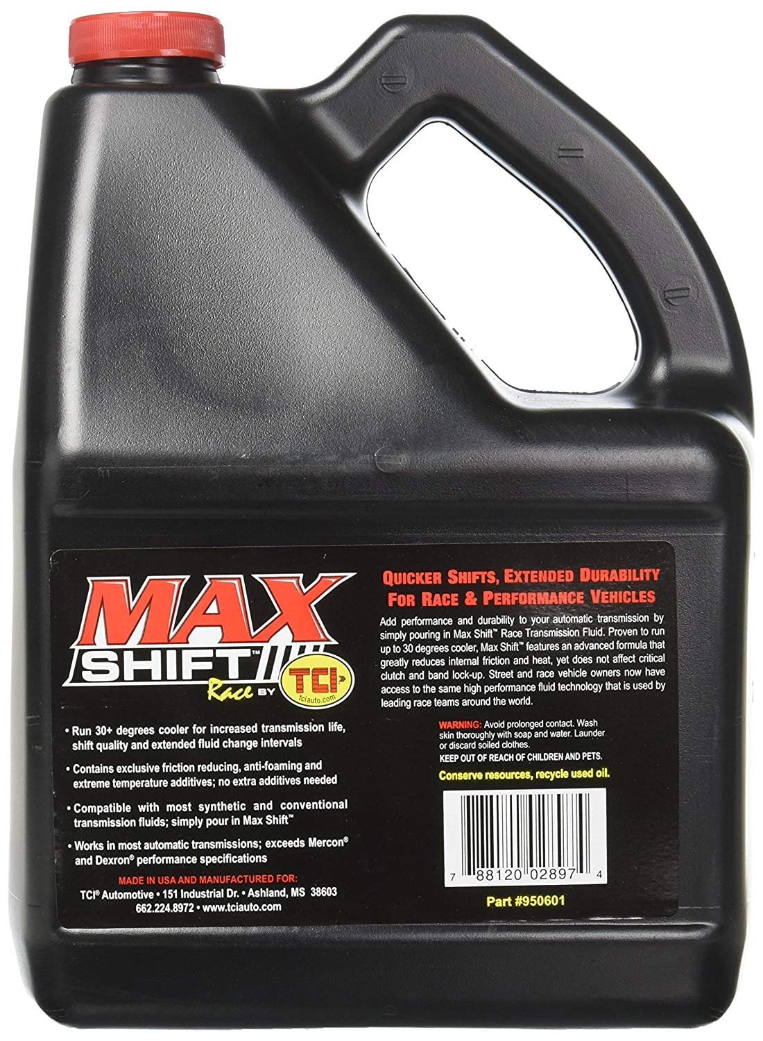 TCI Automotive 950601 Transmission Fluid Max Shift for Racing Applications, 1 Gallon