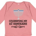 thumbnail image 4 of Inktastic My 1st Hanukkah Celebration Boys or Girls Long Sleeve Baby Bodysuit, 4 of 5