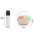 thumbnail image 3 of Sistema de altavoz inalámbrico Bluetooth 5.3, Máquina de karaoke para el hogar, 1 Micrófono inalámbrico, Máquina para cantar en familia, 3 of 9