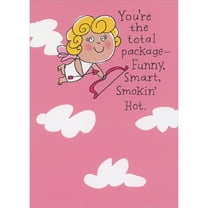 RSVP Cupid: You're the Total Package - Funny, Smart, Smokin' Hot Funny Valentine's Day Card for Husband