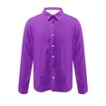 thumbnail image 4 of Mens Shirts Under $5.00 Button Up Long Sleeve Casual And Comfortable Collar Printed Top Shirt, 4 of 5