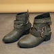 thumbnail image 2 of Amzcrzy Zapatos de mujer,Zapatos de mujer,Zapatillas de mujer, Botas de mujer, botines cortos para niña, zapatos de vaquero para motocicleta, de cuero, botines de tacón medio Sandalias Mujer Zapatill, 2 of 3