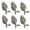 Grey, variant on HDJNal  Drawer knob -6PCS Retro Simple Style Fish shape Ceramic Cabinet Handle Pull