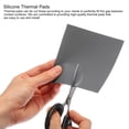 thumbnail image 3 of Thermal Pad  4.0W/m.K Insulated Silicone Cooling Pads 120x120x2mm for Laptop Computer Radiator, Grey, 3 of 6