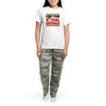 thumbnail image 4 of CafePress - Coronavirus Keep Your Soc Women's Light Pajamas - Women's Short Sleeve Print T-Shirt and Pants Light Cotton Pajama Set, 4 of 7