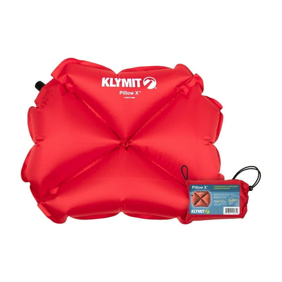 Klymit Pillow X, Camping Pillow - Red