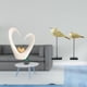 thumbnail image 2 of Figura de escritorio,Decoración de escritorio con forma de corazón para oficina o hogar,Estatuas de pájaros,Estatuas de pájaros de madera para decoración del hogar,decoraciones de, 2 of 8