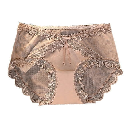 Jamicy No Show Panties for Women Clearance Sales Lace Panties Women French Hipster Underwear Low Rise Stretch Briefs Panty No Show Panties for Women 42.5-60 Kg