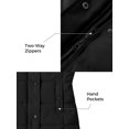 thumbnail image 5 of ZSHOW Girl's Jacket Padded Winter Coat Waterproof Winter Jacket with Hood Black 10/12, 5 of 8