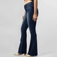 thumbnail image 2 of Gibobby Jeans Pantalones de mujer Pantalones vaqueros sueltos con diseño de botón y pierna recta de cintura alta para mujer(Azul,XL), 2 of 5