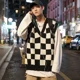 thumbnail image 5 of Chalecos de punto para hombre, ropa popular coreana de otoño e invierno grunge, suéteres para hombre, reseñas, chaleco elegante informal de estilo vintage, 5 of 5