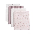 thumbnail image 1 of George Baby Girls Organic Cotton Flannel Receiving Blankets (4 Count), 1 of 10