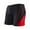 Red Swim Trunks for Men, variant on Mens Swim Trunks Elastic Mid Waisted Stretchy Slim-Fit Beach Swimming Board Shorts Boys Casual Color-Block Comfort Bathing Suit Bottoms
