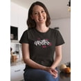 thumbnail image 2 of Mother's Day Red Calligraphy Shaped T-Shirt Women -Image by Shutterstock, Female Medium, 2 of 4