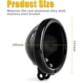 thumbnail image 4 of 5 3/4" 5.75 inch Headlight Housing Bucket for Harley Davidson Motorcycle, 4 of 5