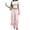 18# Pink, variant on Women Linen Lace Trim Long Bloomers Pants Ruffle Victorian Vintage Pantaloons Summer Beach Travel Vacation Pants Pink 2XL