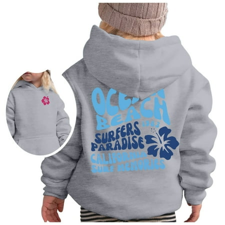 

Kids Hoodies Girls Long Sleeve Soft Graphic Cute Pullovers Top Loose Casual Style Sweatshirts for Kids
