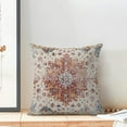 thumbnail image 5 of Boho Pillow Covers 20x20 Set of 2, Blue Orange Bohemian Carpet Pattern Outdoor Decorative Throw Pillows Linen Ethnic Design Vintage Farmhouse Cushion Cases for Couch Sofa Decor, 5 of 6