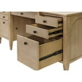 thumbnail image 4 of Modern Wood Credenza Wood Office Desk Writing  Fully Assembled Light Brown, 4 of 14