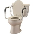 thumbnail image 1 of NOVA Toilet Rails, Padded Handrails for Toilet Seat, Safety Support Frame for Bathroom Toilet, Quick & Easy Installation, 1 of 4