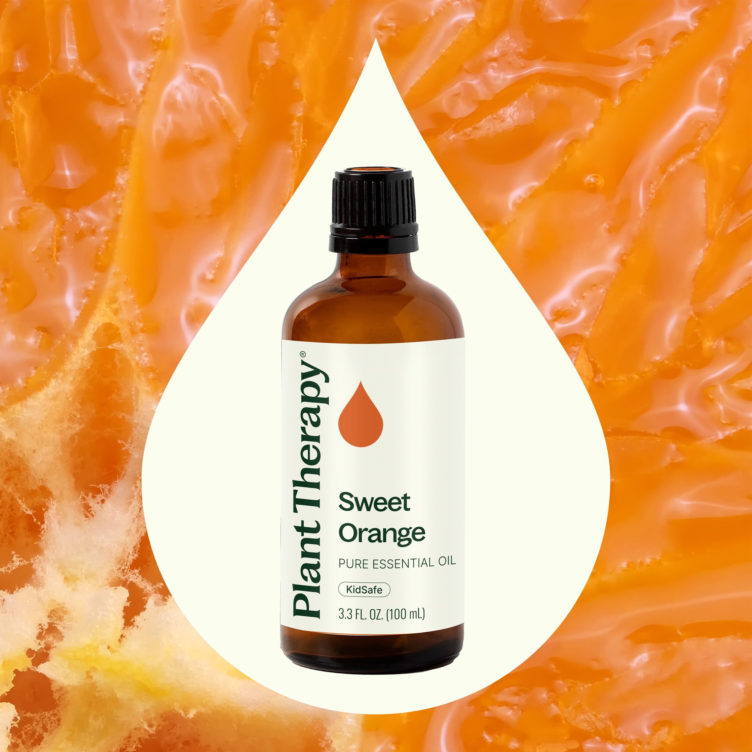 Plant Therapy Sweet Orange Essential Oil 100% Pure, Undiluted, Natural Aromatherapy, Therapeutic Grade 100 mL (3.3 oz)