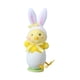 thumbnail image 1 of Orejas de conejo de Pascua, pollito, regalo de cumpleaños, recuerdos de fiesta, manualidades, decoración para fiestas de primavera Amarillo Blanco, 1 of 9
