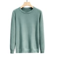 thumbnail image 3 of Vmberlty Toddler Boys Sweaters Kids Solid Color Long Sleeve Crew Neck Knitted Sweaters Soft Warm Basic Pullover Casual Daily Outdoor Children Clothing, 3 of 8