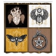 thumbnail image 3 of Ambesonne Bohemian Shower Curtain, Occult Art, 69"Wx84"L, Multicolor, 3 of 5