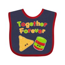 Inktastic Together Forever Chips and Salsa Boys or Girls Baby Bib