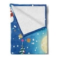 thumbnail image 2 of Christmas Soft Flannel Fleece Throw Blanket, Jolly Snowman Party Winter Happy Cartoon Nursery Kids Style Illustration, Cozy Plush for Indoor and Outdoor Use, 50" x 60", Multicolor, by Ambesonne, 2 of 5