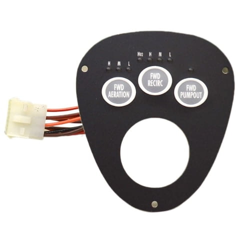 Tracker Boat Livewell Switch Panel 736-01160001 | 4 1/2 x 4 Inch Black