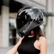 thumbnail image 4 of Casco de motocicleta AIS con certificación DOT, casco integral para hombre, doble lente de color, capacete para motocicleta, casco para motocicleta BMW, 4 of 5