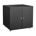 thumbnail image 5 of Tcbosik 2-Door Rolling File Cabinet, Printer Stand with Adjustable Shelf, Filing Cabinet for Home Office, Black, 5 of 11