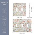 thumbnail image 2 of Yayeee Toggle Light Switch Wall Plate 3-Gang 6.37"x4.48" Decorative Outlet Cover, Small Floral Pattern, 2 of 7