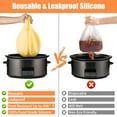 EUWBSSR Silicone Slow Cooker Liners,Reusable Fit 6-8 Quarts Slow Cooker