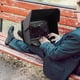 thumbnail image 3 of Sombrilla Para Ordenador Portátil De Privacidad, Bolsa Ligera Y Plegable Para Sombrilla Para Trabajar Fuera De La Computadora, Capucha De Privacidad De Poliéster De 14,6x10,6, 3 of 7