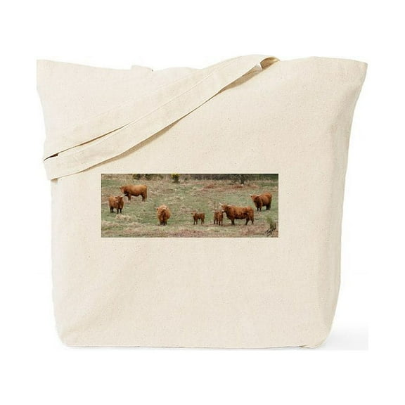 CafePress - Highland Cattle 9Y316D 007 Tote Bag - Unisex Canvas Tote Bag, Beige, 1-Piece